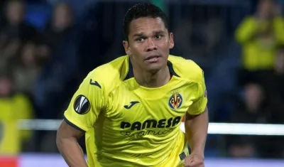 Carlos Bacca, delantero de Villarreal. 