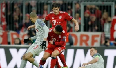 James Rodríguez, jugador del Bayern Múnich. 