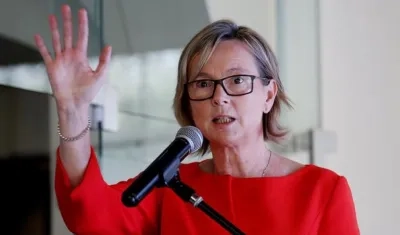 La embajadora de la Unión Europea (UE) en Colombia, Patricia Llombart.