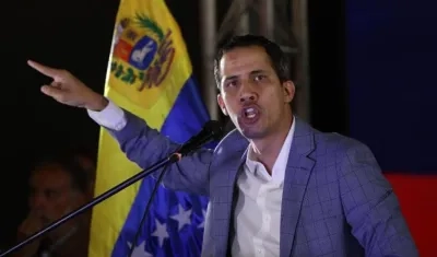 Juan Guaidó, presidente del Parlamento venezolano.