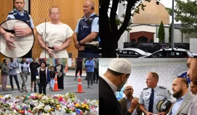 El sospechoso hizo un gesto característico de los grupos supremacistas blancos.