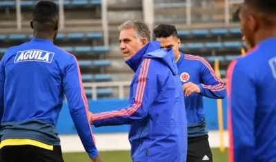 Carlos Queiroz, técnico portugués de la Selección Colombia. 