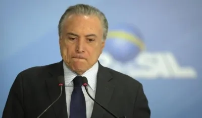 Michel Temer, expresidente de Brasil.