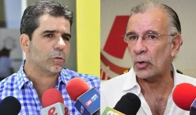  El Alcalde de Barranquilla Alejandro Char y el Gobernador del Atlántico Eduardo Verano De La Rosa