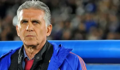 Carlos Queiroz, técnico portugués de la Selección Colombia. 