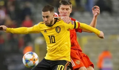 Eden Hazard, jugador de la Selección Bélgica. 