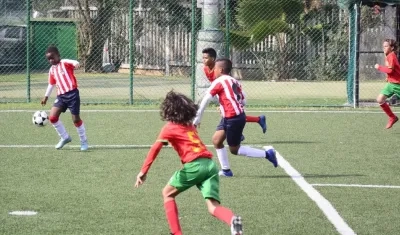 Partido entre Junior y Barranquilla FC. 