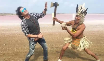 Carlos Vives en las Salinas de Galerazamba.