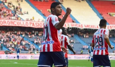 Luis Carlos Ruiz, delantero del Junior. 