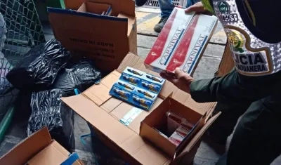 En total había 3.000 cajetillas de cigarrillos.