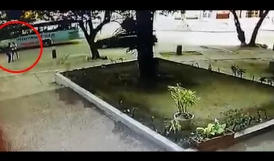 Momento de la riña.