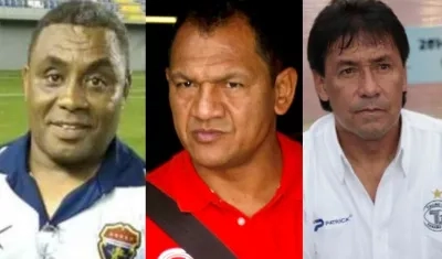 Jair Palacios, Chicho Pérez y Gonzalo Soto, técnicos colombianos en Panamá.