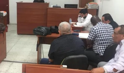 Aspecto de la audiencia realizada en el día de hoy.