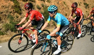 Miguel Ángel López, ciclista colombiano conocido como 'Superman'. 