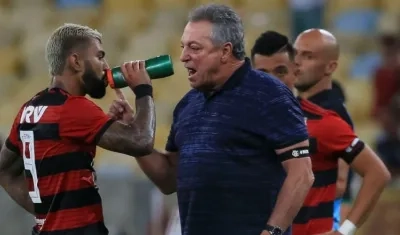 Abel Braga, técnico del Flamengo. 