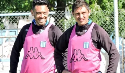 Jugadores de Racing. 