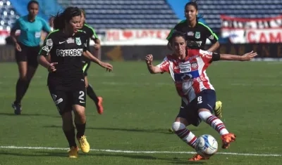 Daniela Montoya, jugadora de Junior. 