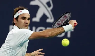 Roger Federer, tenista suizo. 