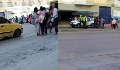 Aspecto de la parte externa de la Cárcel Modelo tras la riña registrada en la parte interna.