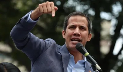 El jefe del Parlamento venezolano, Juan Guaidó