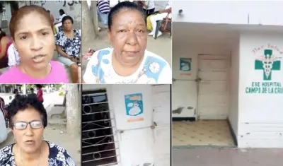 Dueño de casa donde funciona consulta externa de ESE de Campo de la Cruz cerró con candado el lugar porque le deben un año de arriendo.