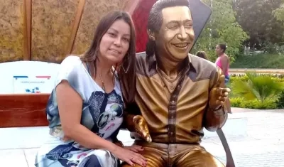 Consuelo Martínez viuda de Diomedes Díaz.