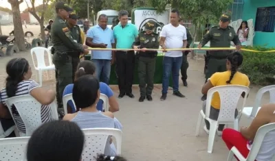 Frente de seguridad en Malambo.