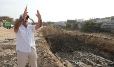 Alcalde Char en la calle 72.