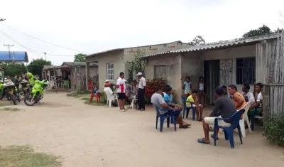 Una vivienda del corregimiento La Retirada, en jurisdicción del municipio de Ponedera