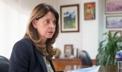 La vicepresidenta colombiana, Marta Lucía Ramírez