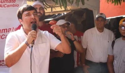 Jaime Pumarejo, en campaña.