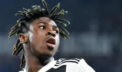Moise Kean, jugador de la Juventus. 