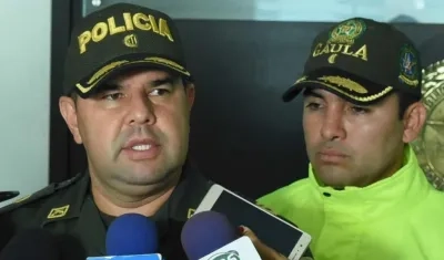 Teniente coronel Yecid Peña, comandante operativo de la Policía Metropolitana de Barranquilla.
