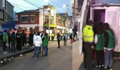 Imágenes del operativo en el barrio Santa Fe.