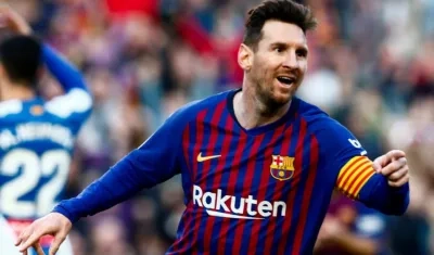 Lionel Messi, delantero argentino. 