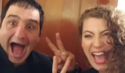  Los actores y esposos colombianos Robinson Díaz y Adriana Arango.