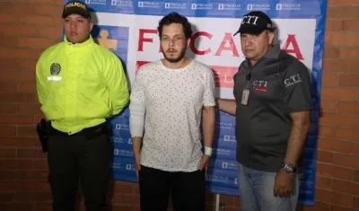 En foto, presunto partícipe,Juan Pablo Aponte G