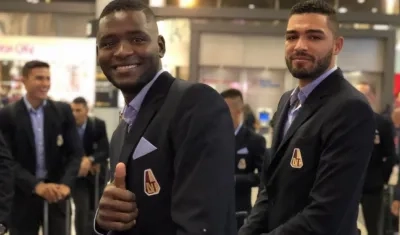 Jugadores del Deportes Tolima rumbo a Brasil. 