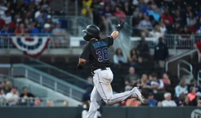 Jorge Alfaro, pelotero sincelejano de los Marlins. 