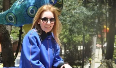 La artista plástica Elmar.