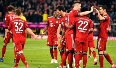 Los jugadores del Bayern Múnich.