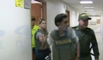 Los condenados cuando asistieron a audiencias preliminares.