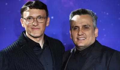 Los directores estadounidenses Joe Russo (d) y Anthony Russo.