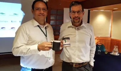 Marcos Sanjuan y Alejandro Villalba, durante la presentación del Centro.