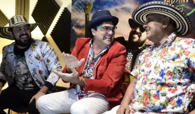 Integrantes del Grupo Santa Sabana: Miche Molina, Juan Kamel Janna y Julio Molina Acero.