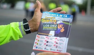 El objetivo es reducir la accidentalidad en esta época del año.