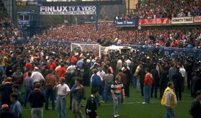 Momentos de la tragedia ocurrida en Hillsborough.