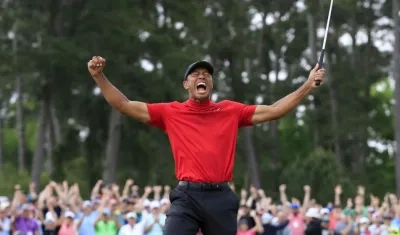 Tiger Woods, golfista norteamericano. 