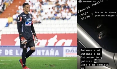 José Luis Chunga y su denuncia.