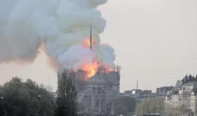 Imagen del incendio.